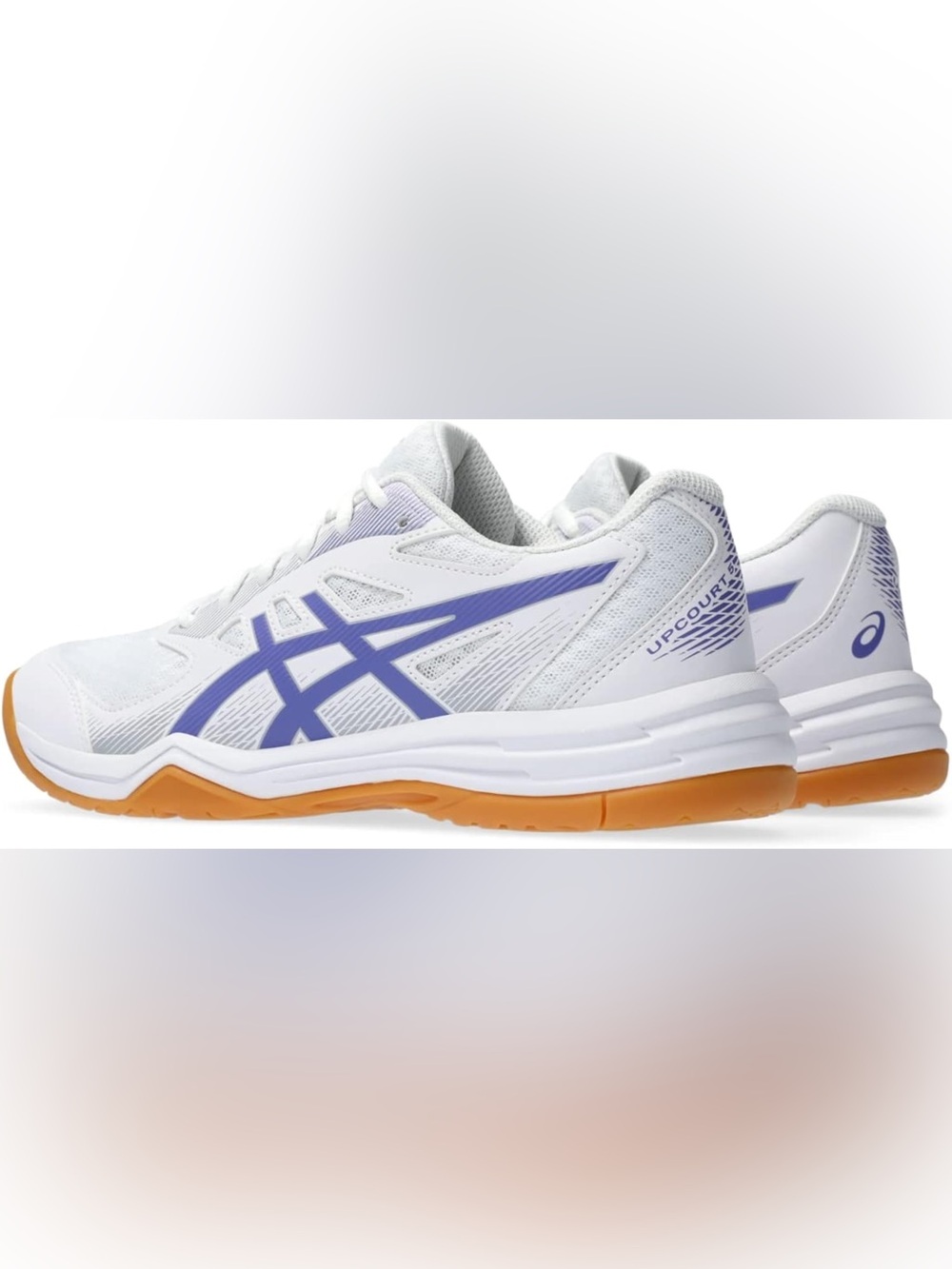ASICS Women's Upcourt 5 in White/Blue Violet - Picture 2 of 11